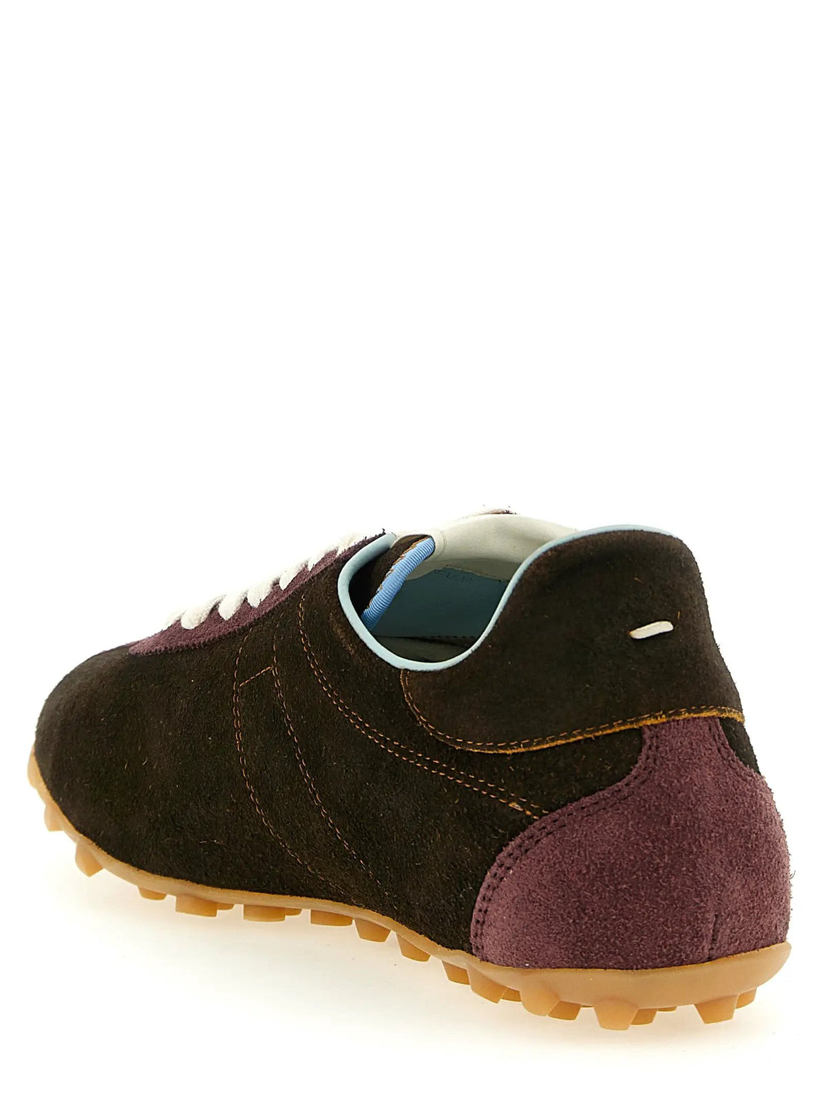 Baskets athlétiques Maison Margiela en cuir de veau marron