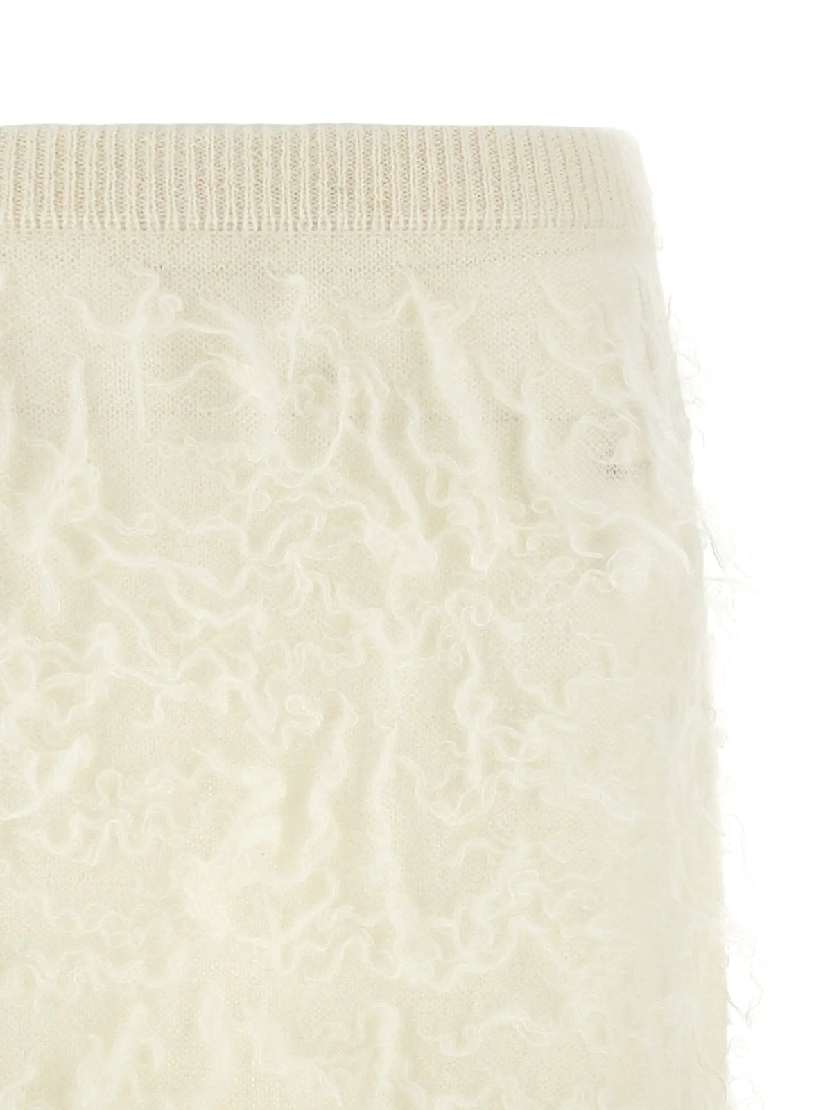 Fabiana Filippi White Fabric Midi Skirt