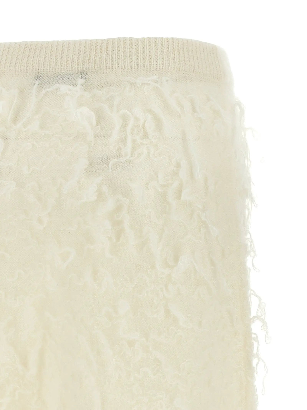 Fabiana Filippi White Fabric Midi Skirt