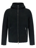 GIORGIO BRATO Black Lamb Leather Sweatshirt