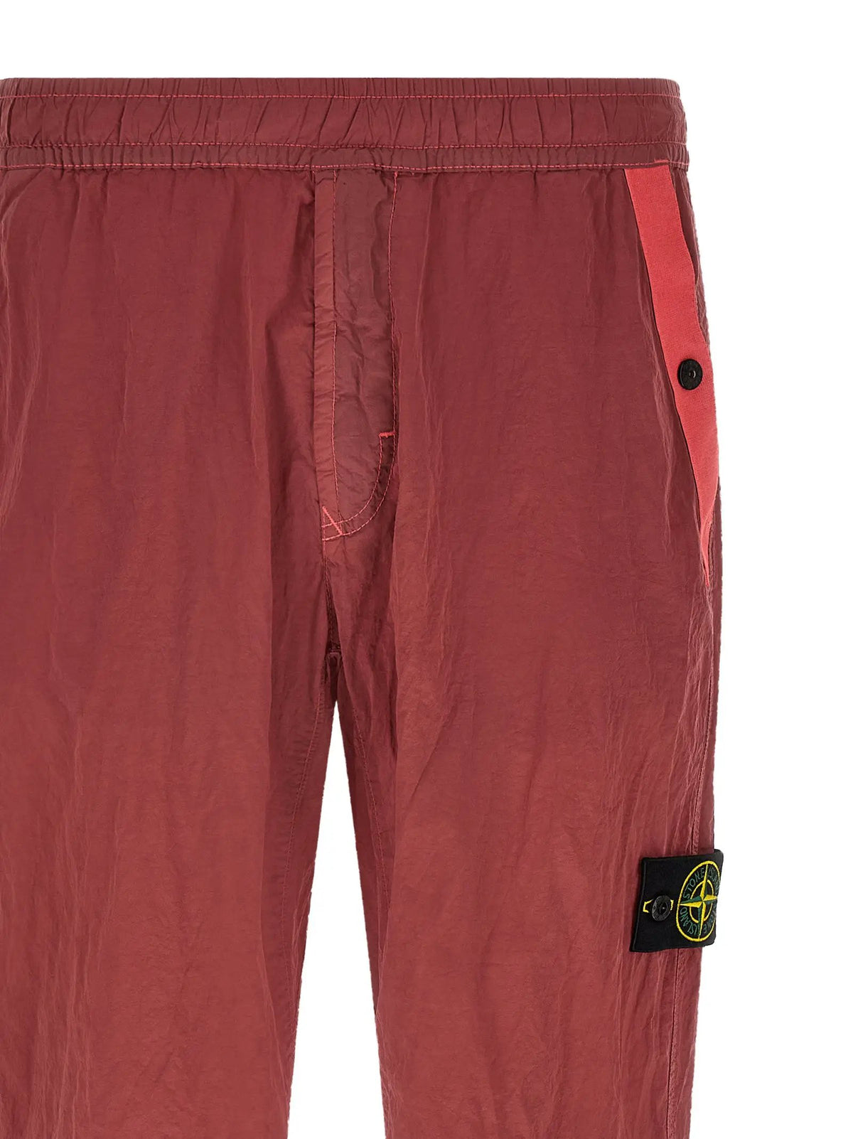 Stone Island Stone Island Red Polyamide Joggers (Workout Pants)