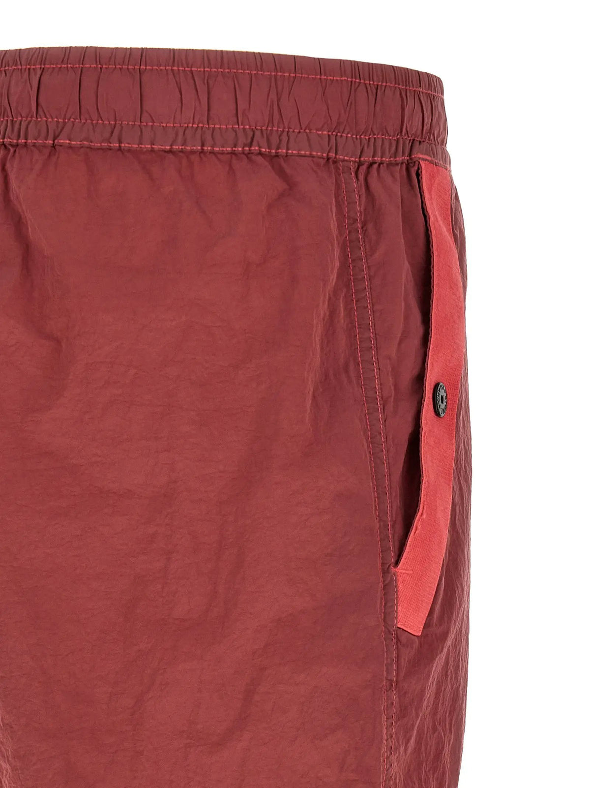 Stone Island Stone Island Red Polyamide Joggers (Workout Pants)
