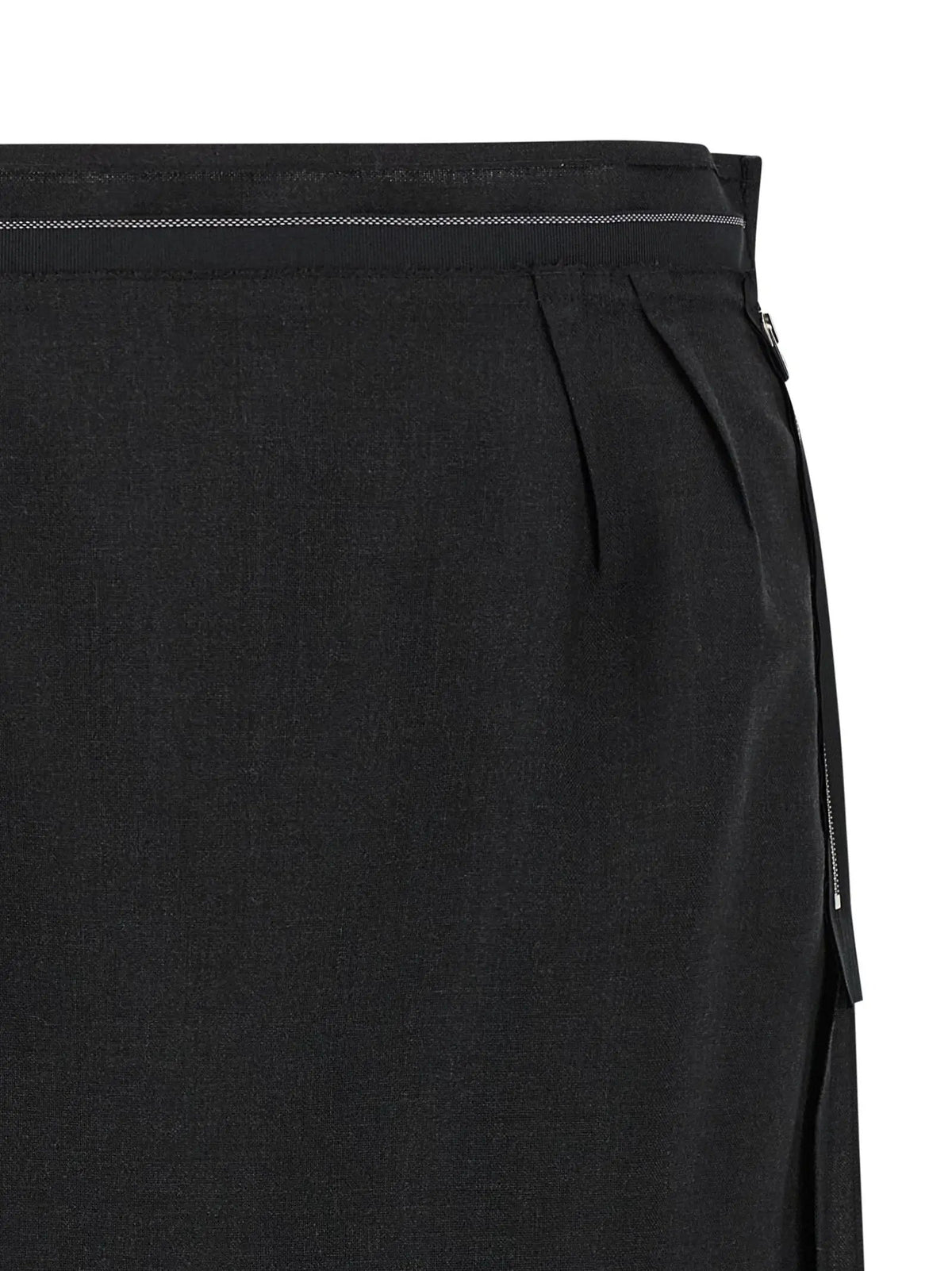 Maison Margiela Maison Margiela Black Virgin Wool Midi Skirt