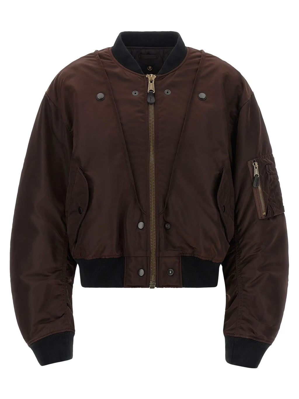 Maison Margiela Brown Polyamide Bomber