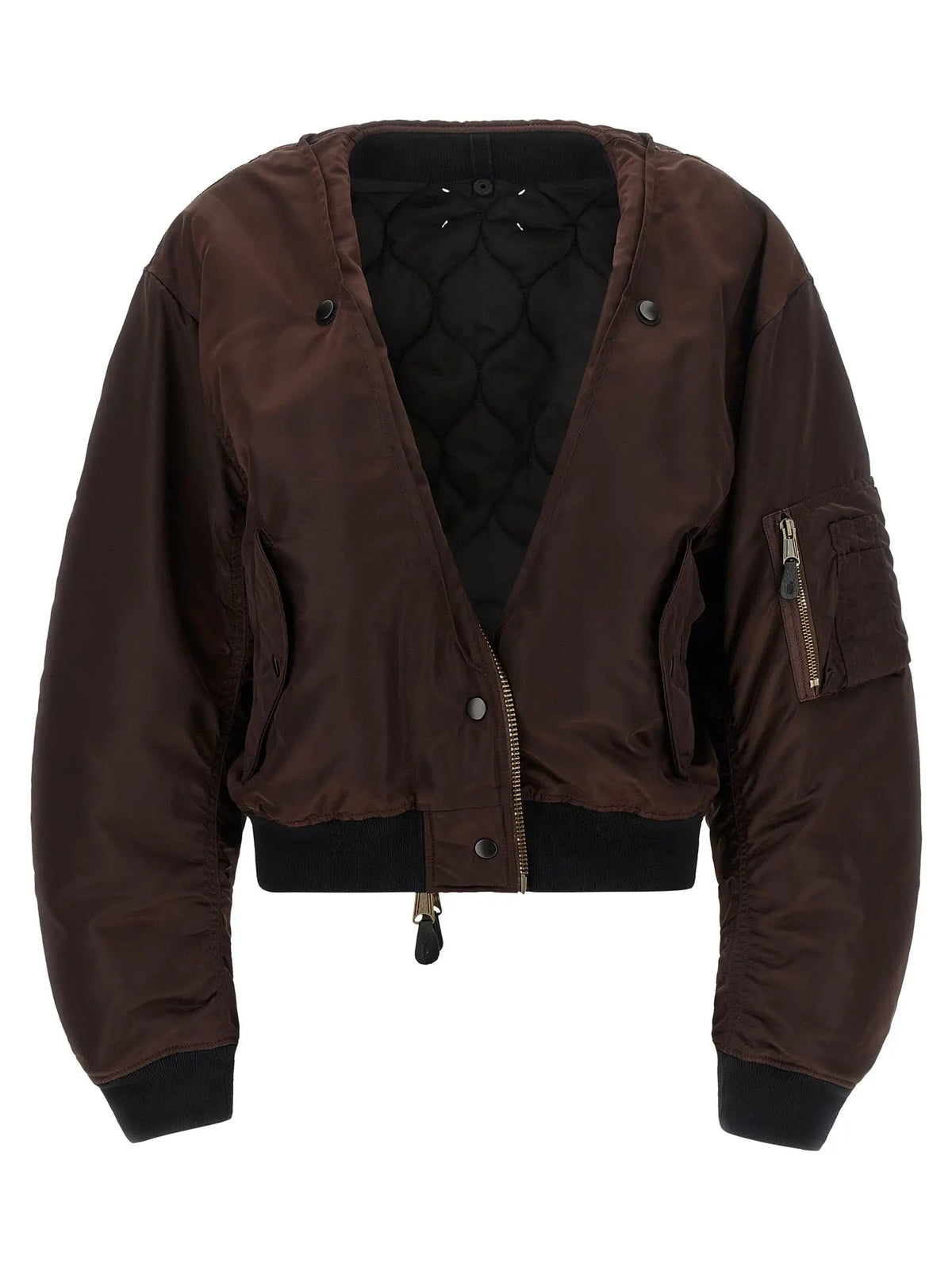 Maison Margiela Brown Polyamide Bomber