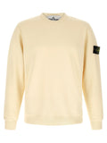Stone Island White Cotton Sweatshirt