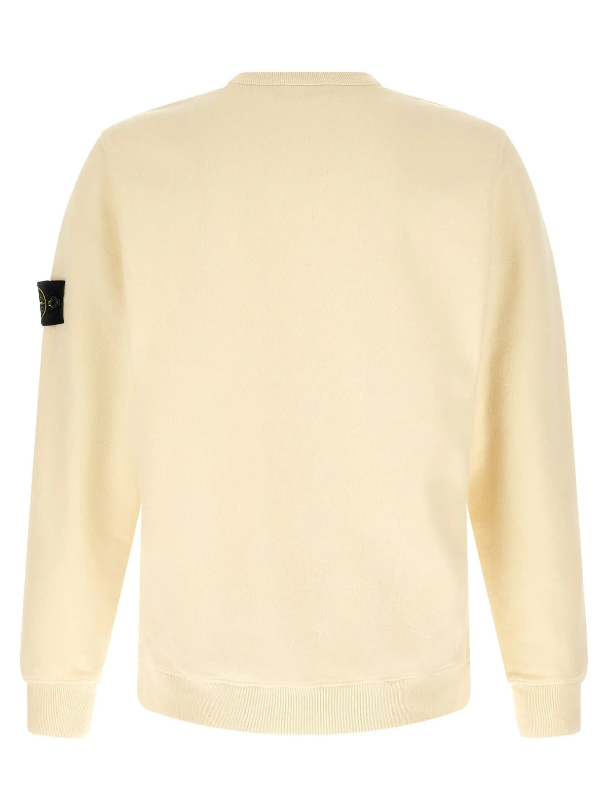 Stone Island White Cotton Sweatshirt