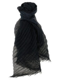 Issey Miyake Black Polyester Scarf