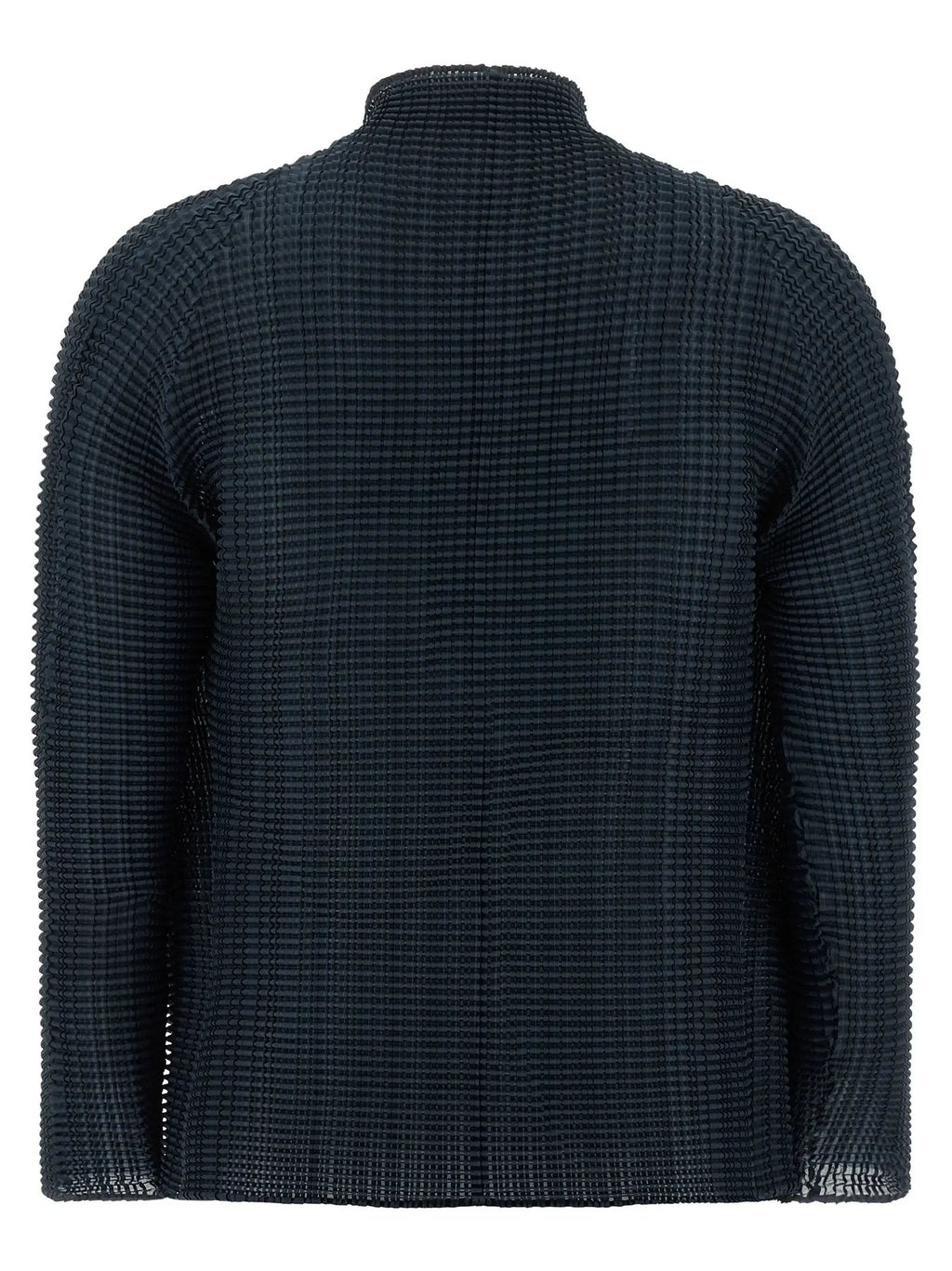 Issey Miyake Blue Polyester Cardigan