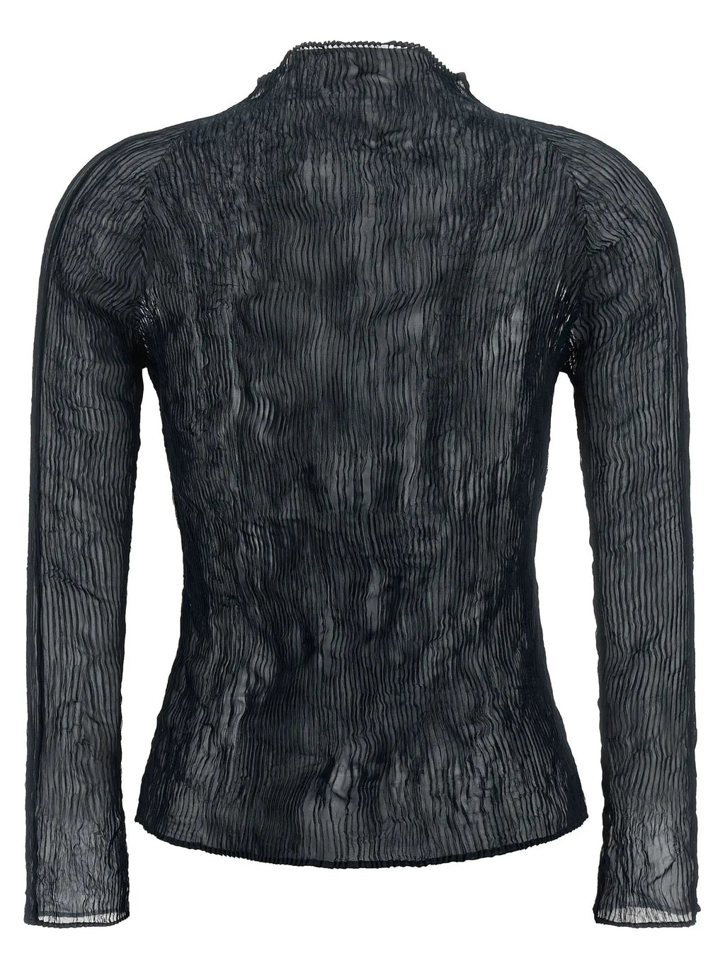Issey Miyake Black Polyester Cardigan