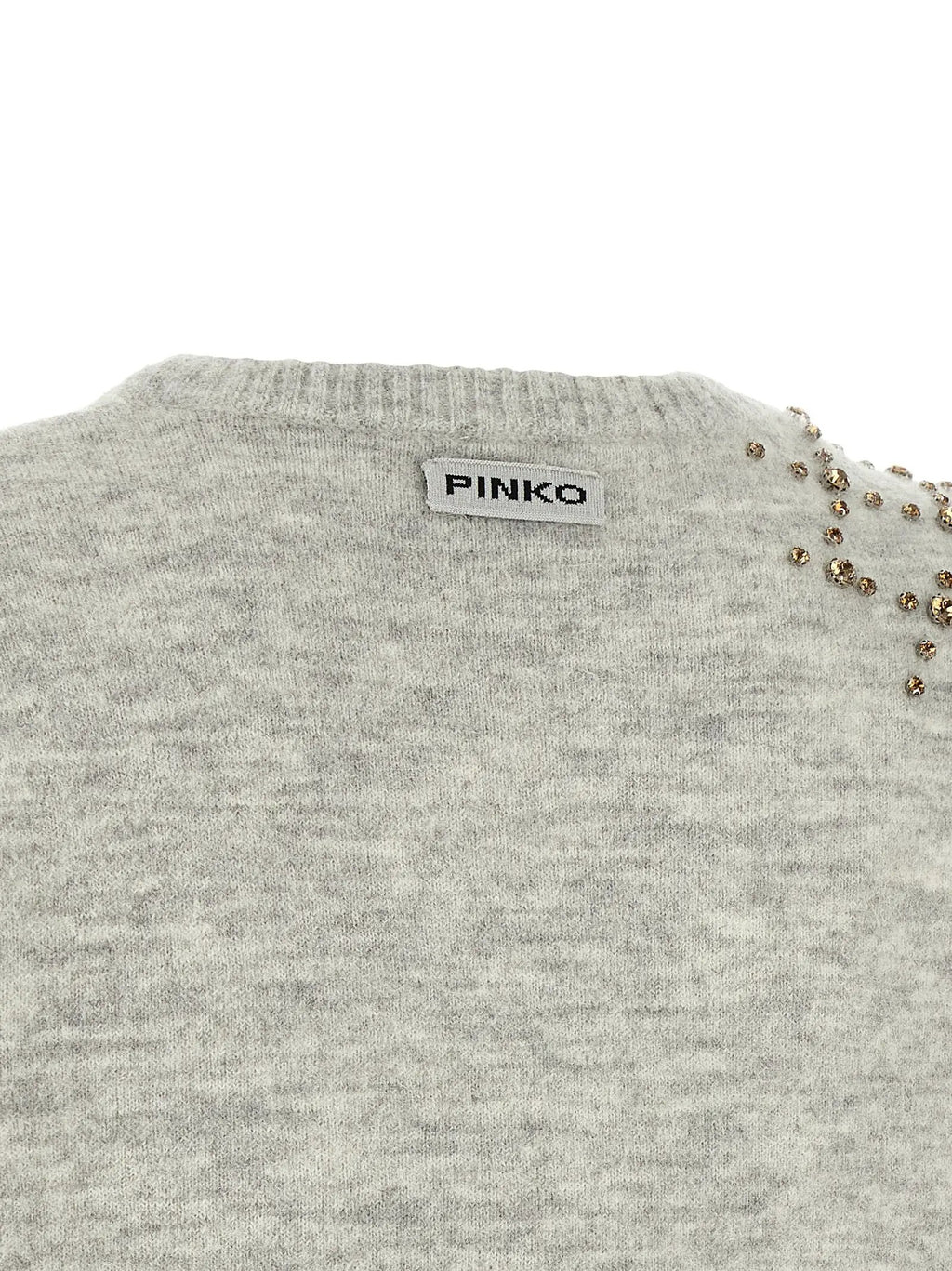 PINKO Gray Wool Cardigan