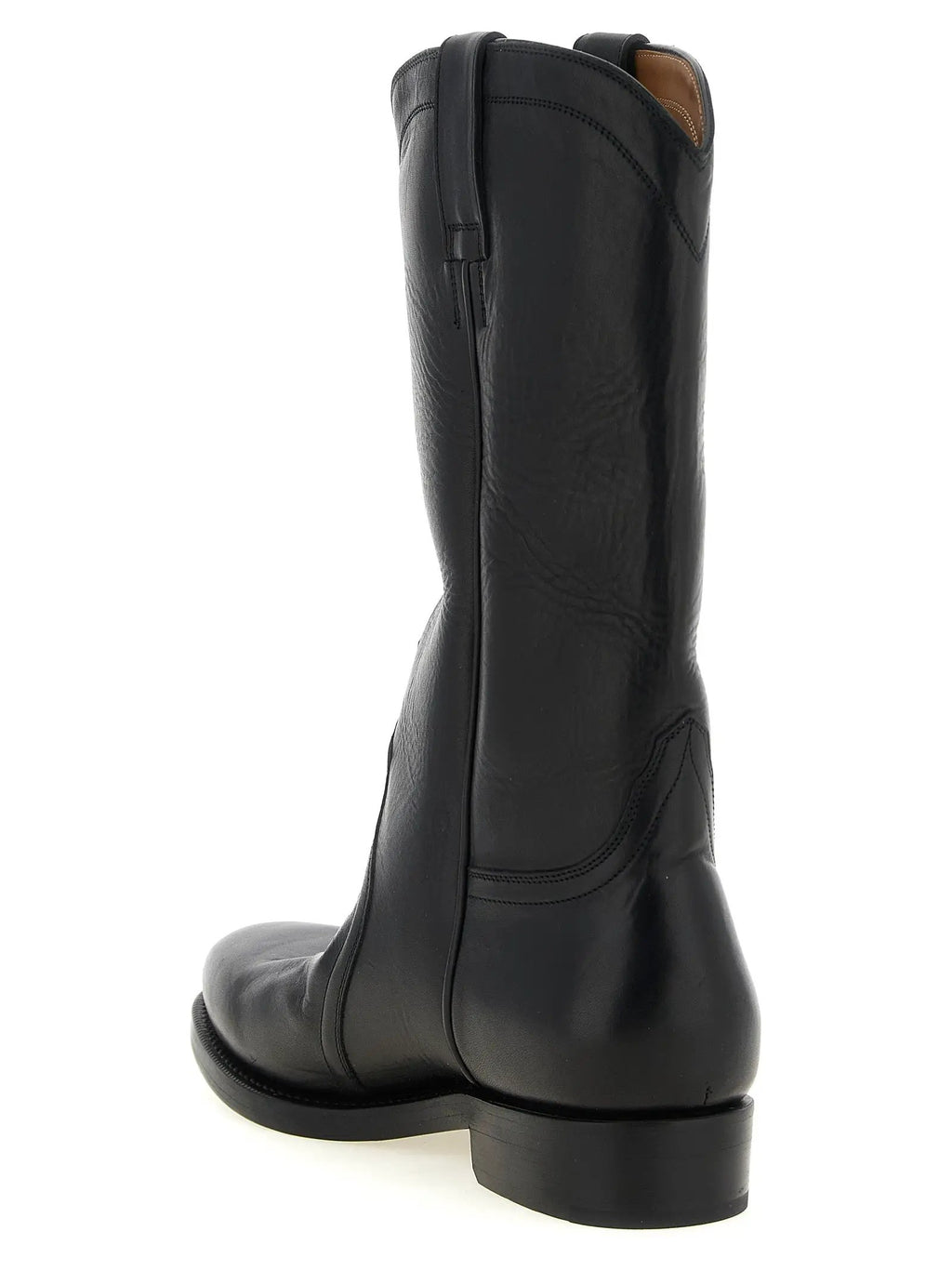 Jil Sander Black Calfskin Over The Knee