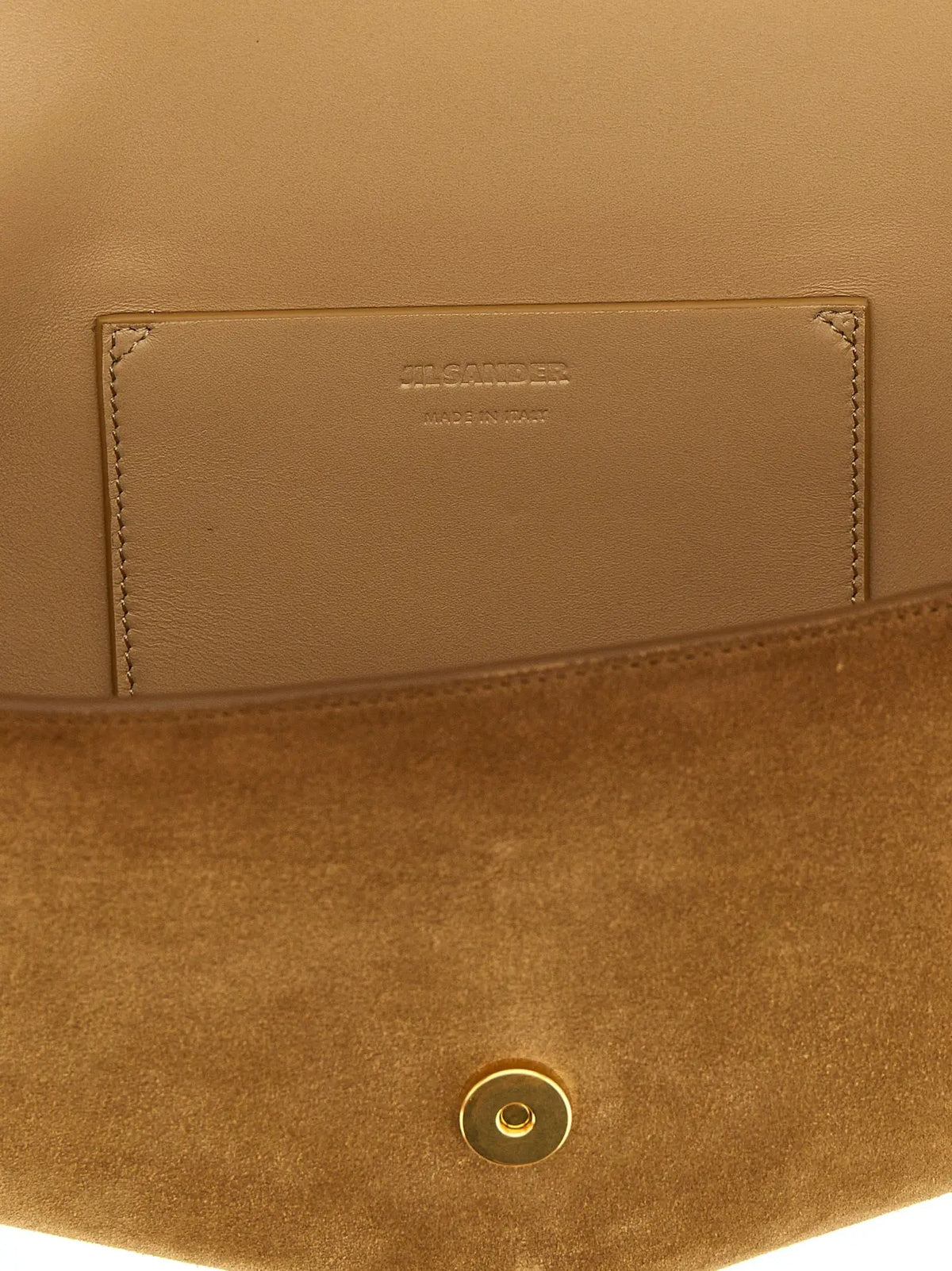 Jil Sander Brown Calfskin Shoulder Bag