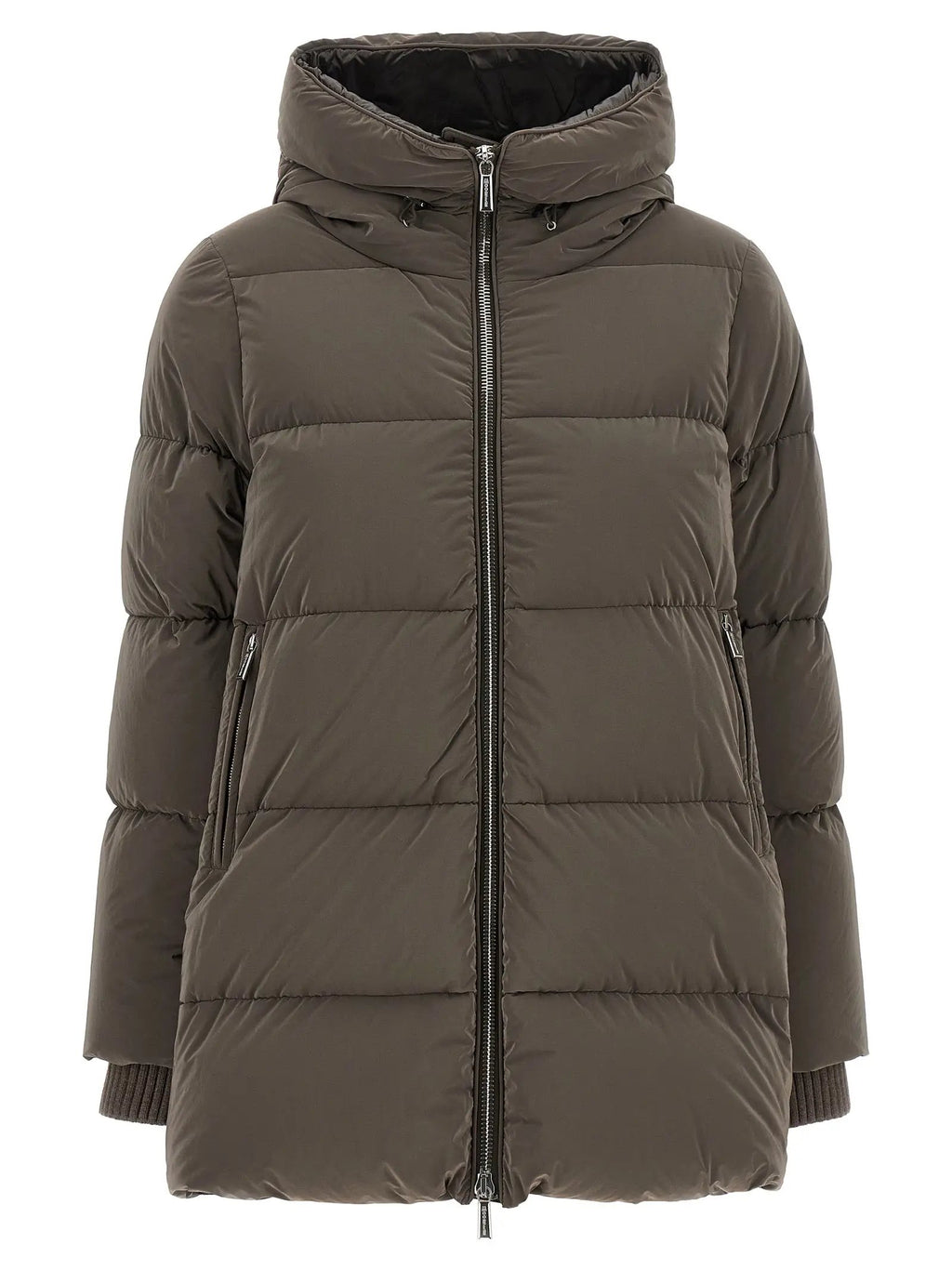 MooRER Brown Wool Full-Length Jacket