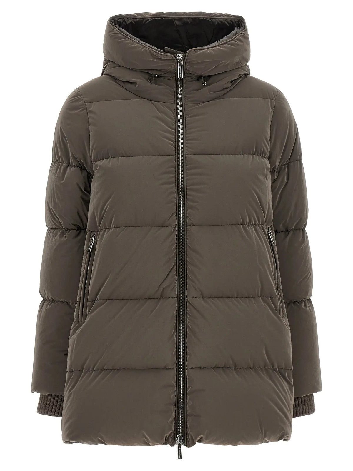 MooRER Brown Wool Full-Length Jacket
