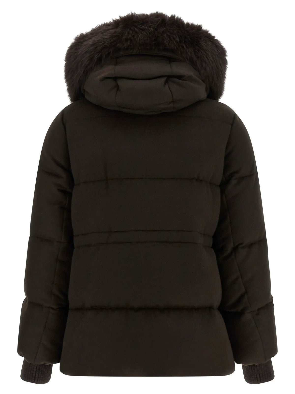 MooRER Brown Wool Full-Length Jacket