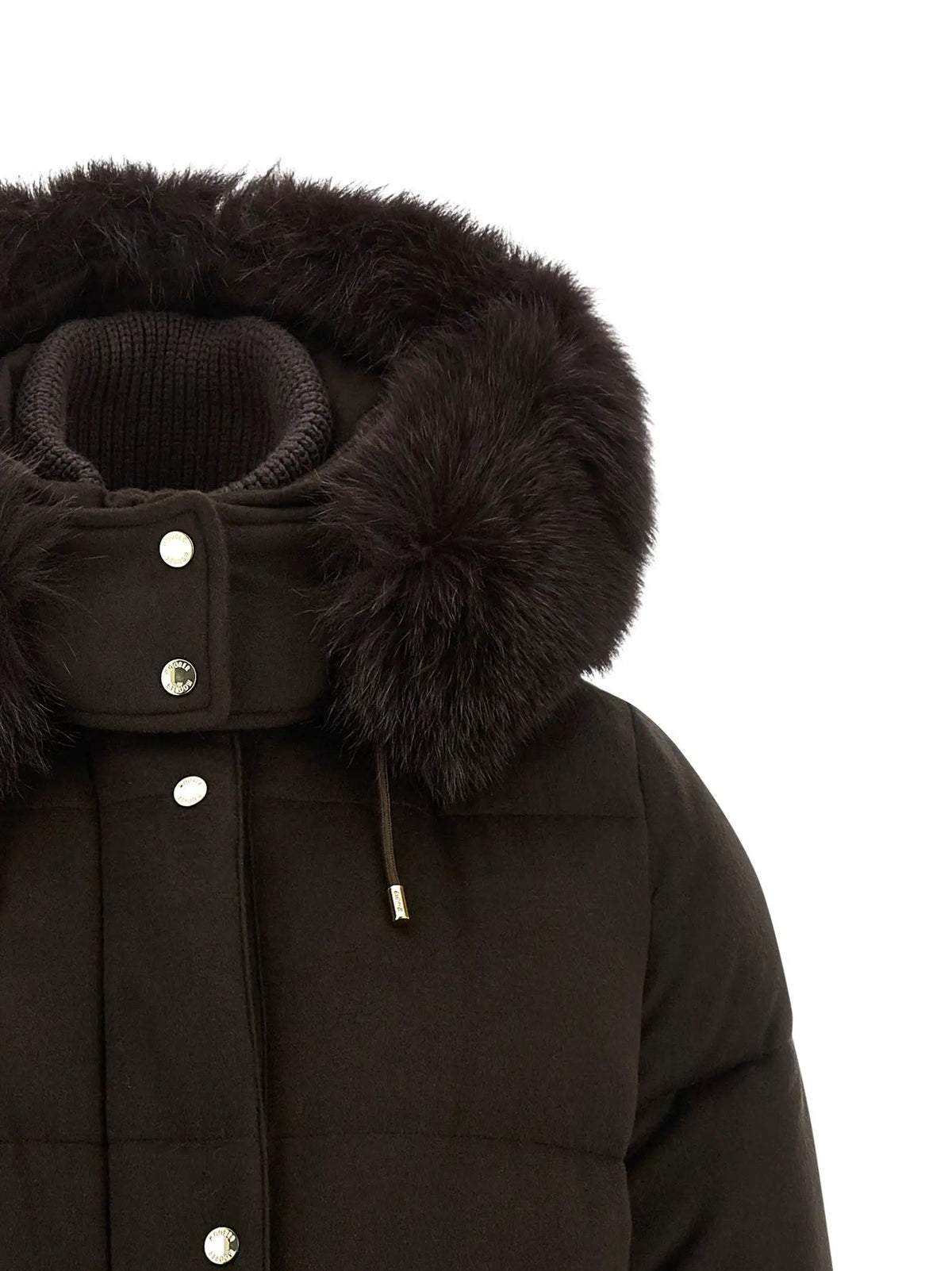 MooRER Brown Wool Full-Length Jacket