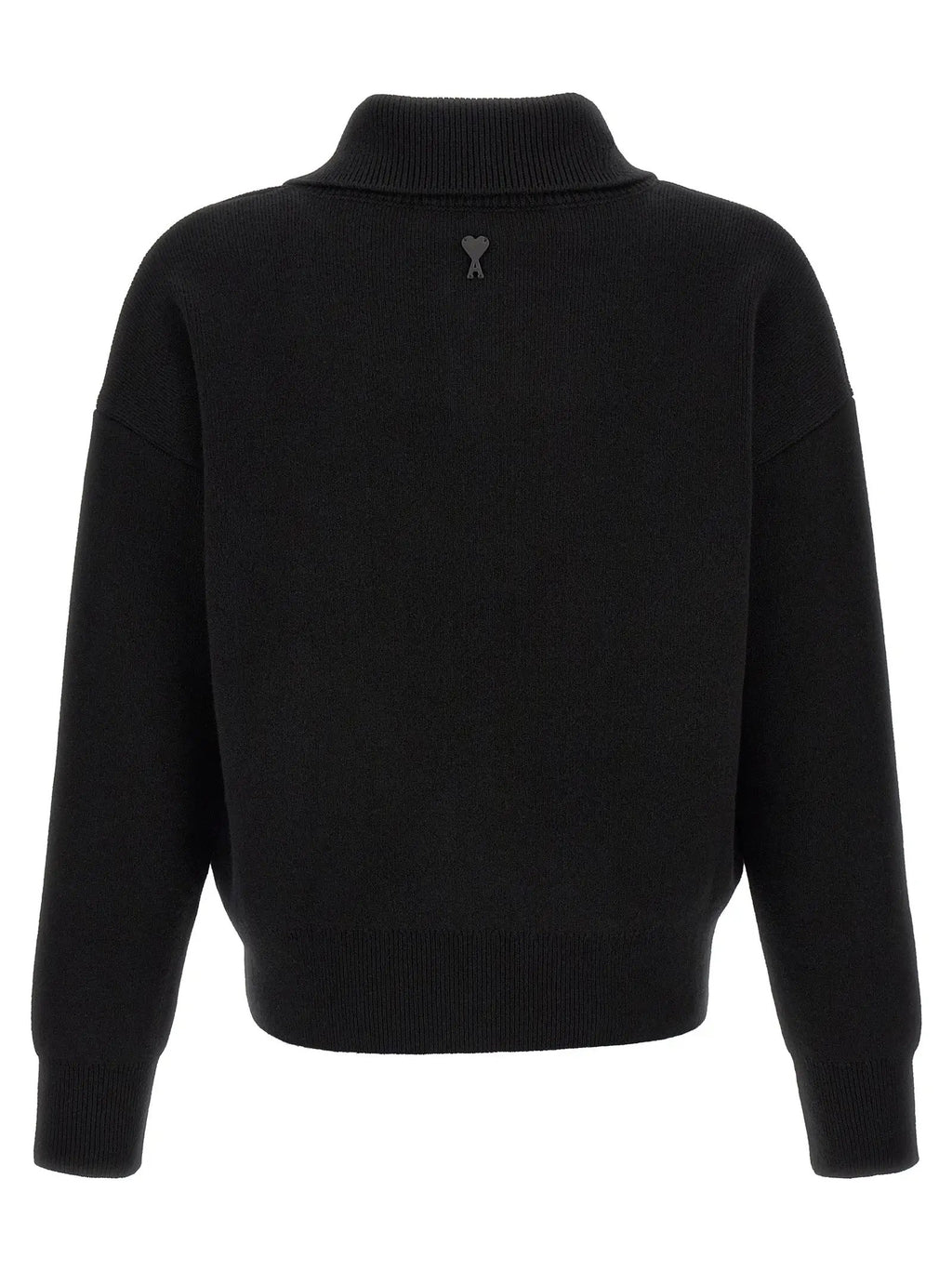 Ami Paris Black Wool Cardigan