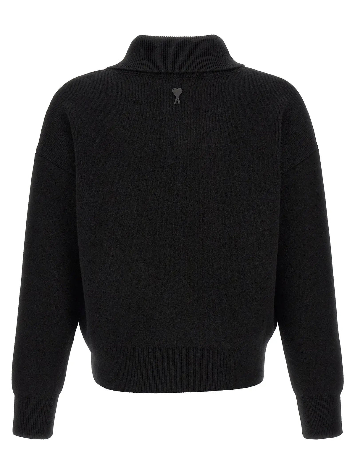 Ami Paris Black Wool Cardigan