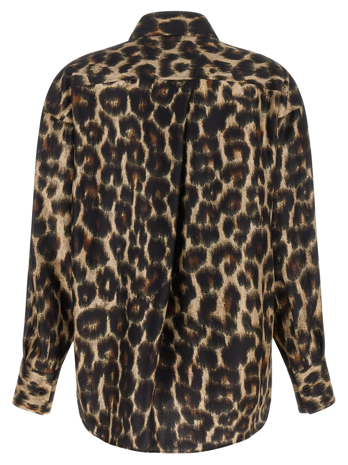 Blouse en soie marron Alberto Biani