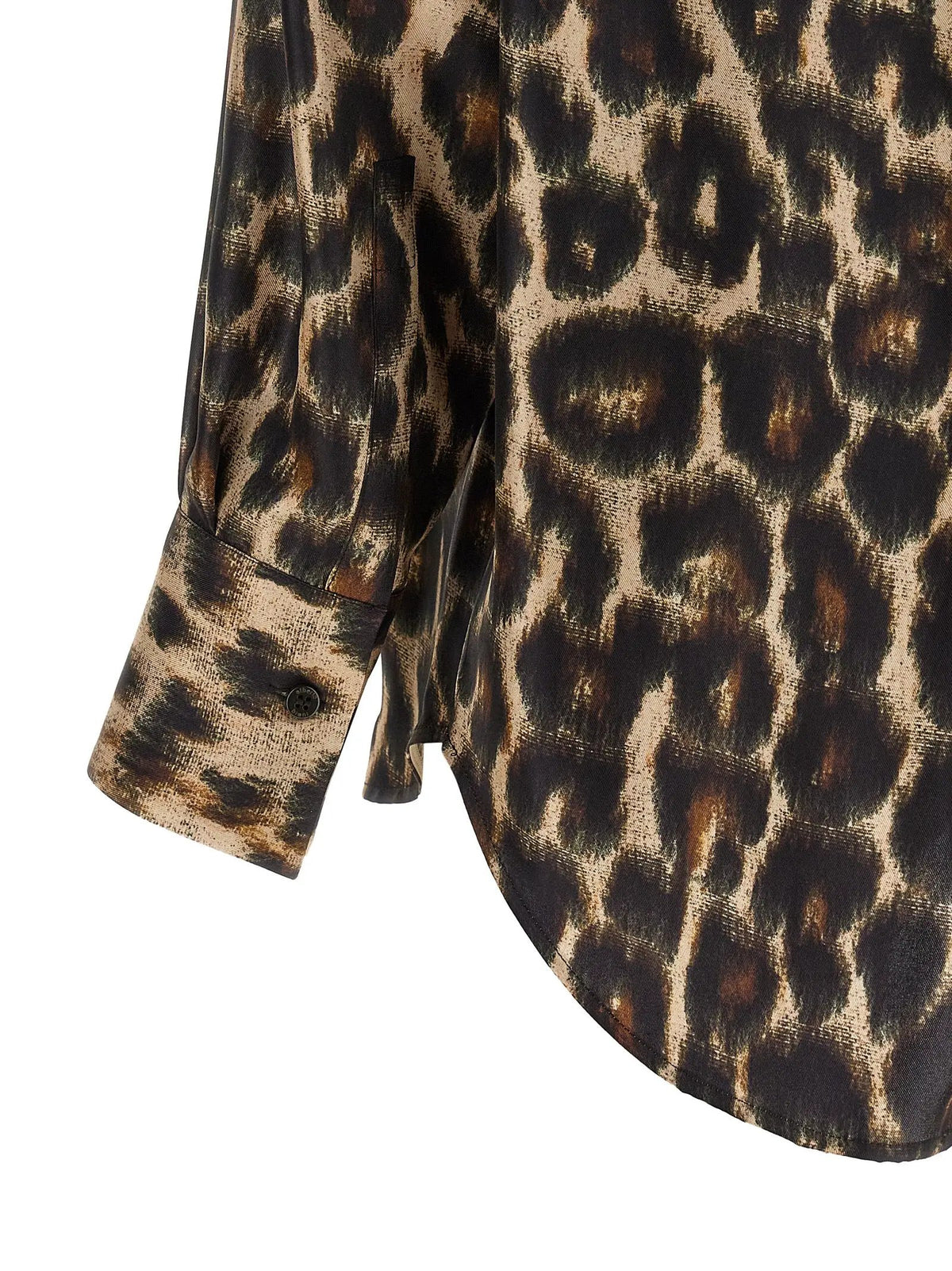 Blouse en soie marron Alberto Biani