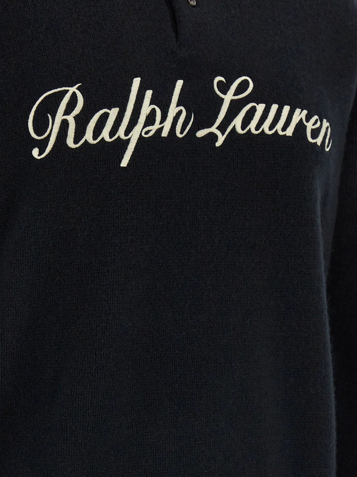 Polo Ralph Lauren Black Wool Polo Shirt