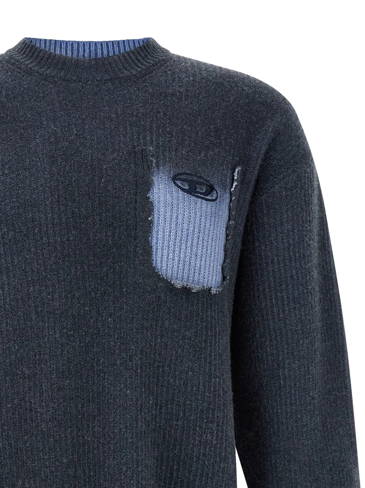 Diesel Diesel Blue Wool Cardigan