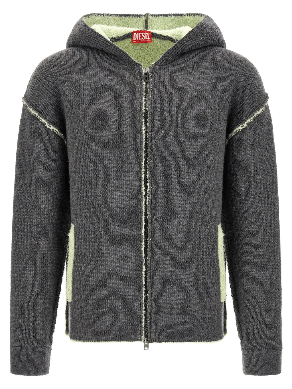 Diesel Gray Wool Sweatshirt