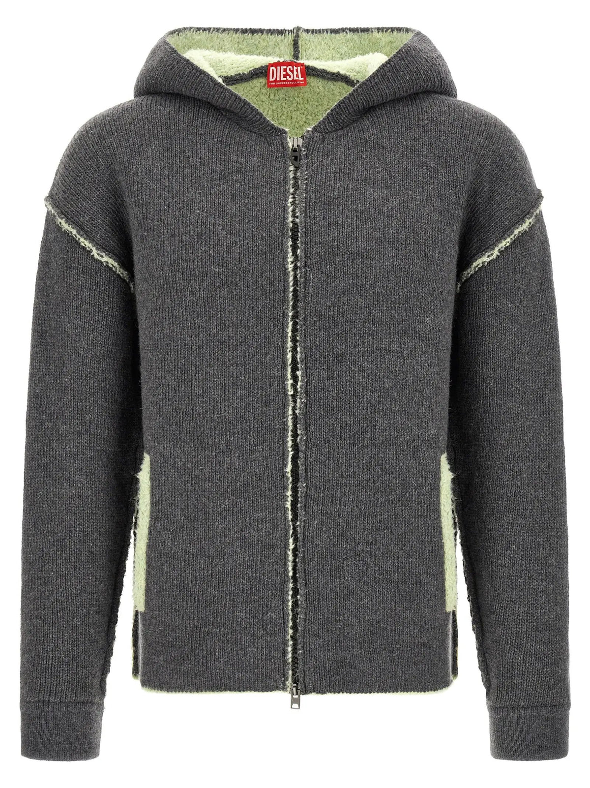 Diesel Gray Wool Sweatshirt