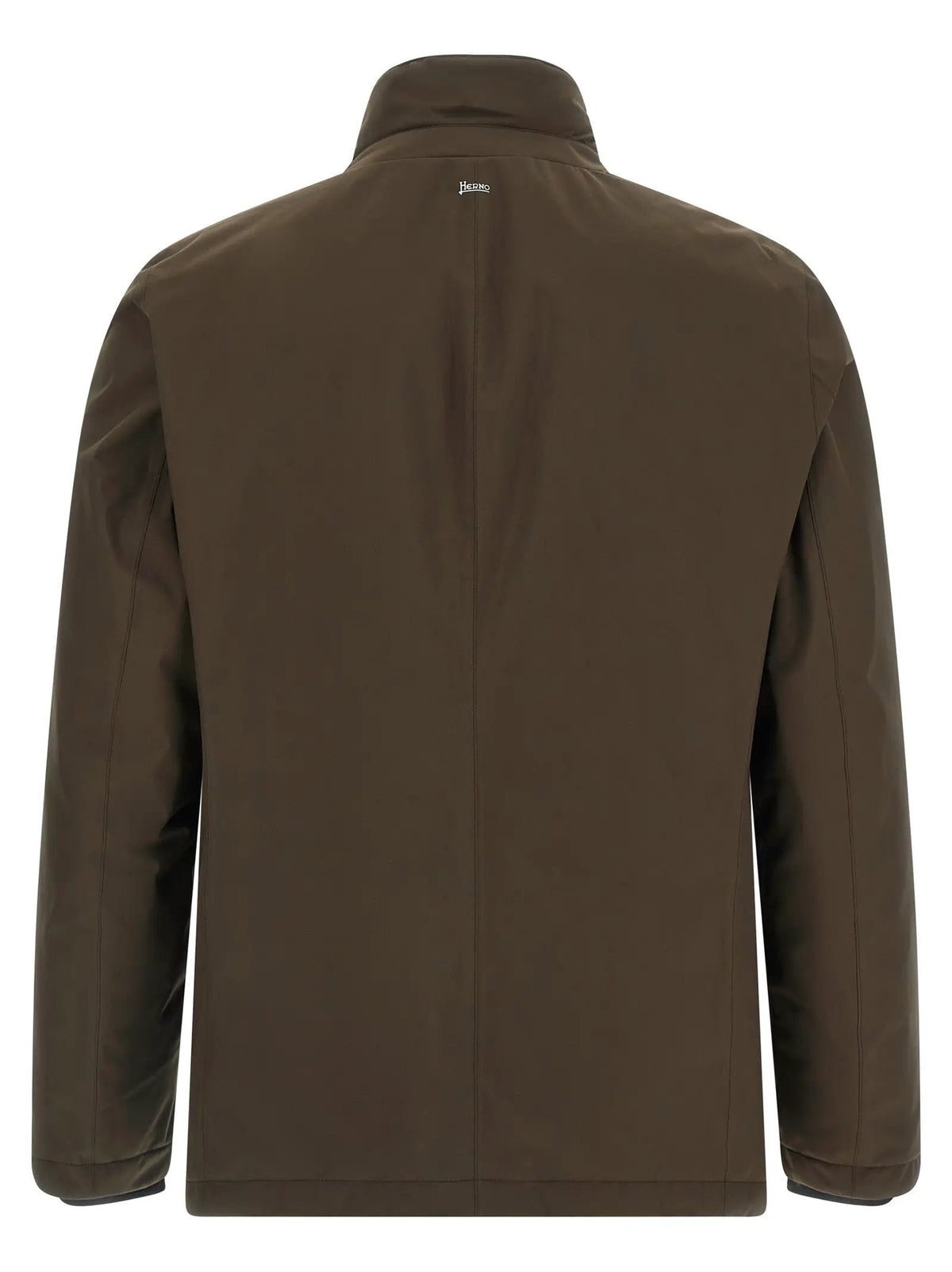 Herno Brown Polyester Full-Length Jacket
