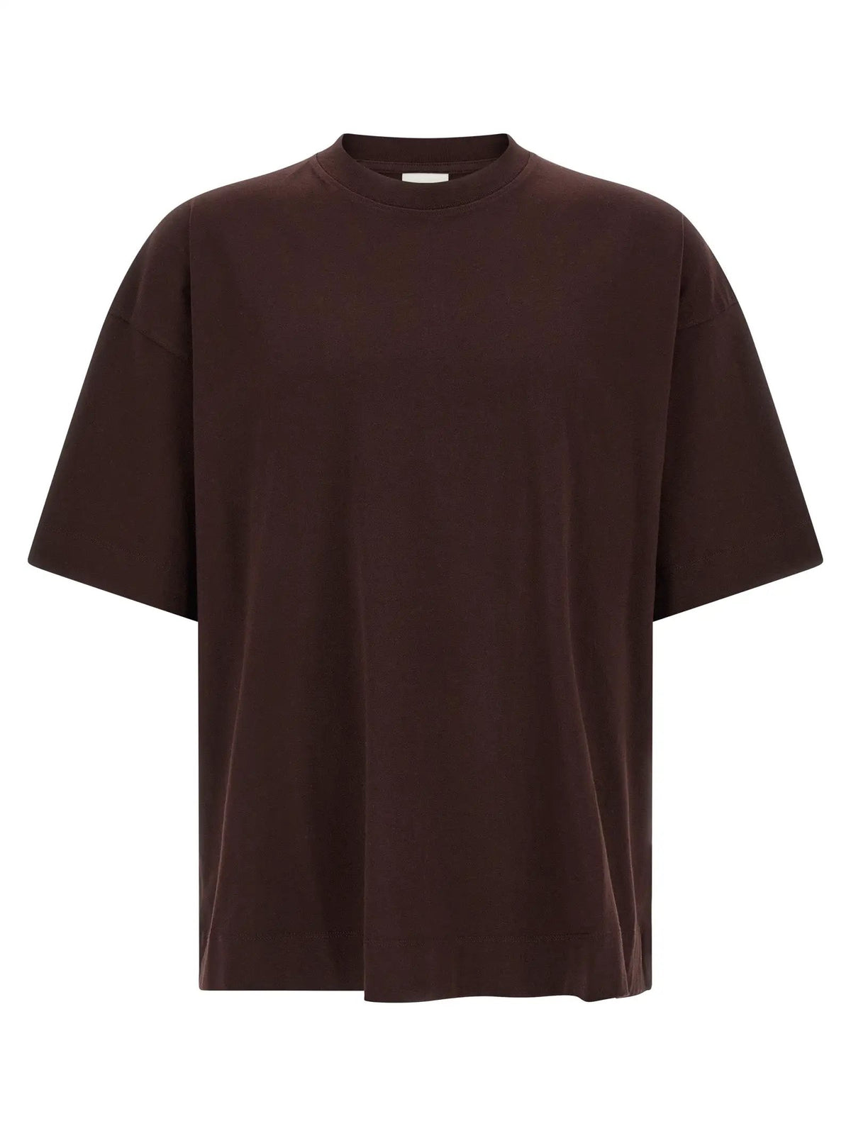 Dries Van Noten Bordeaux Cotton T-Shirt
