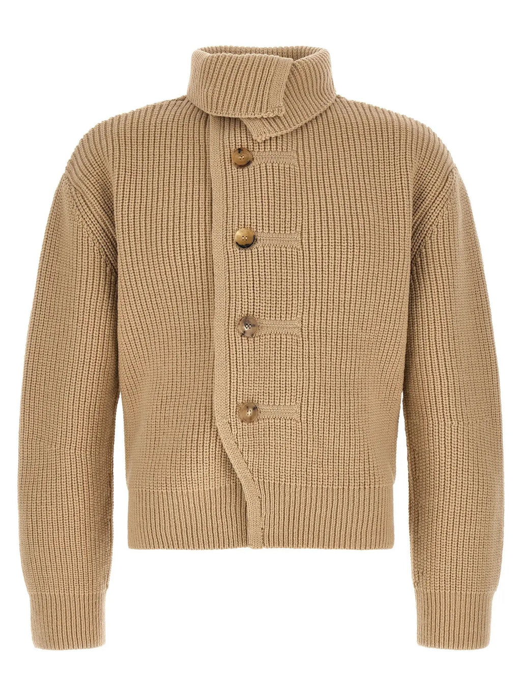 Dries Van Noten Beige Wool Cardigan