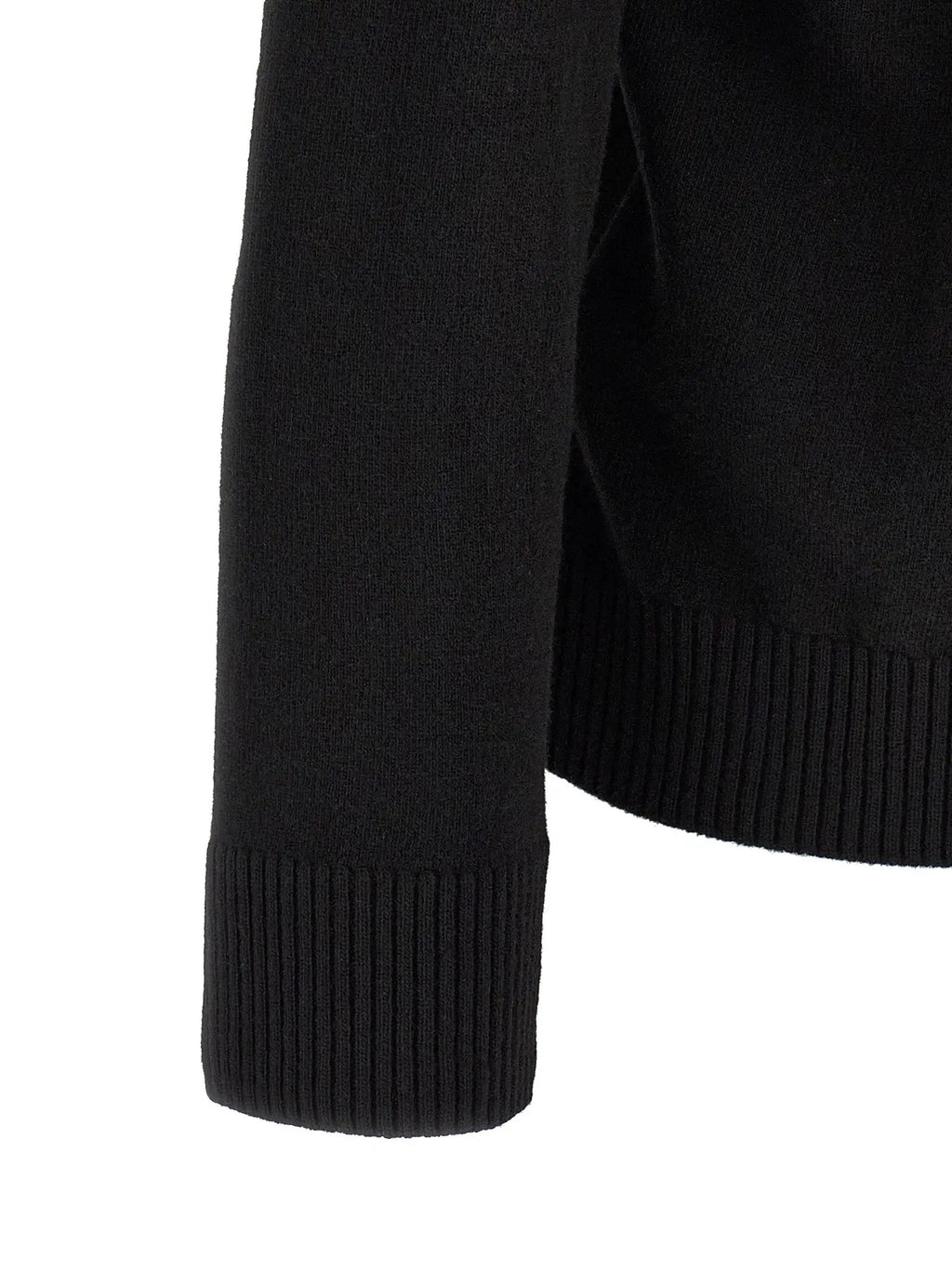 Stone Island Black Virgin Wool Polo Shirt