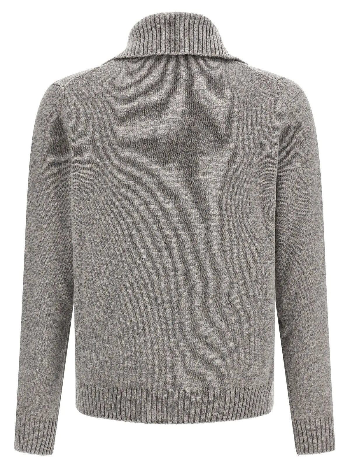 ZANONE Gray Virgin Wool Cardigan