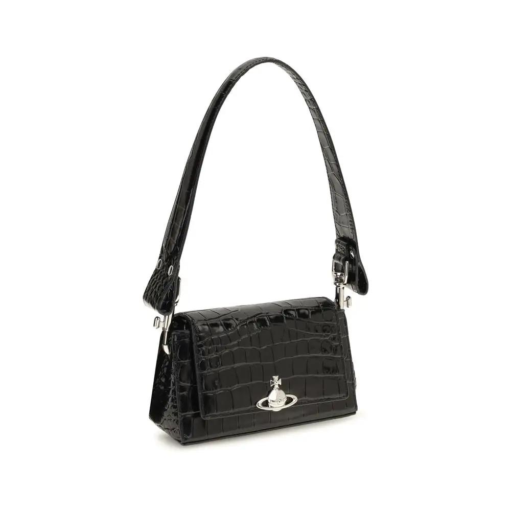 Vivienne Westwood Vivienne Westwood Black Calf Leather Bos Taurus Handbag
