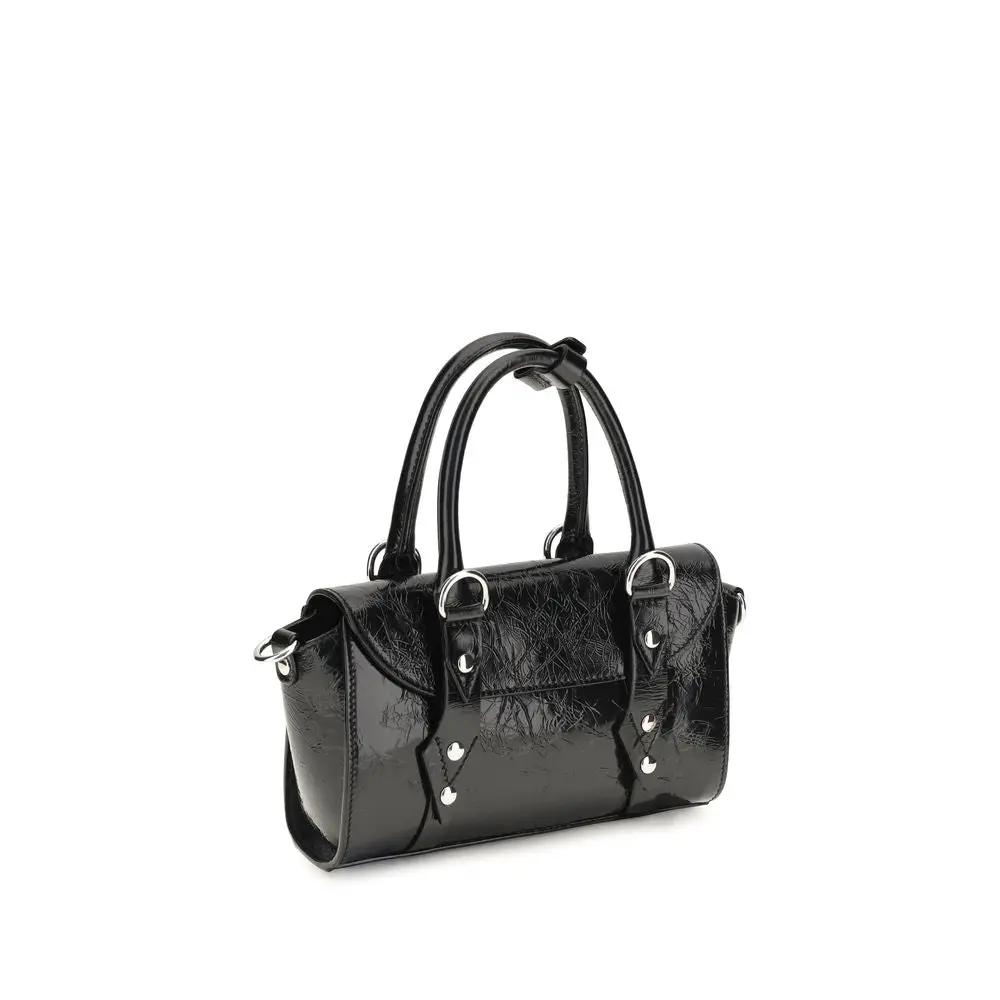 Vivienne Westwood Vivienne Westwood Black Calf Leather Bos Taurus Shoulder Bag