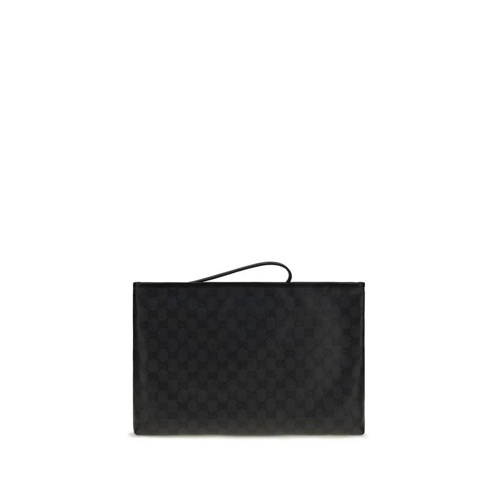 Gucci Gucci Black Cotton Shoulder Bag