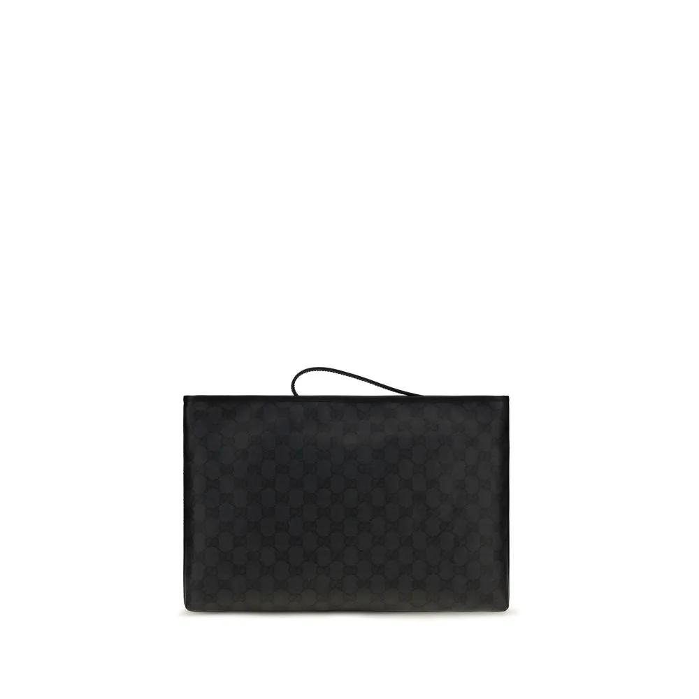 Gucci Gucci Black Cotton Shoulder Bag