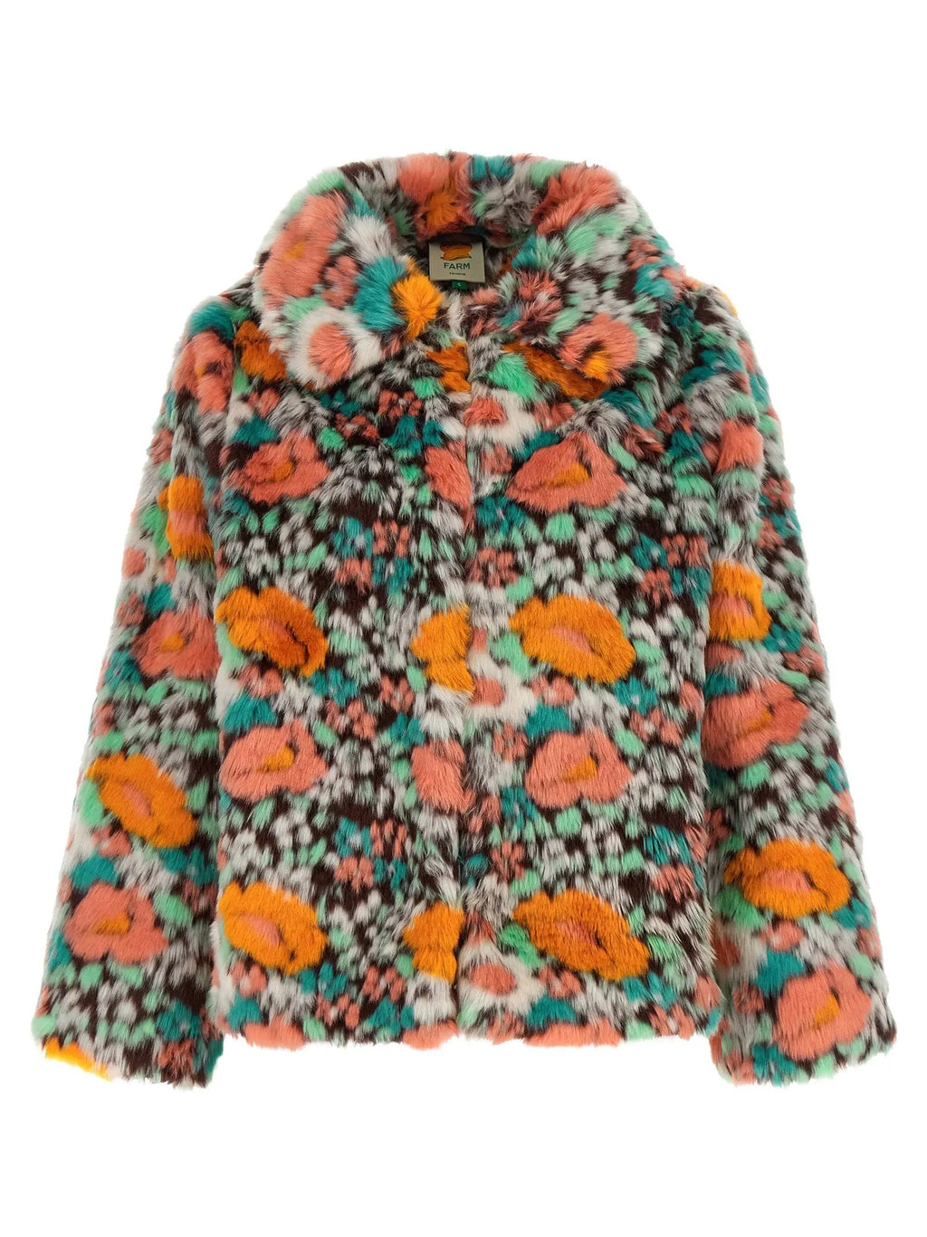 FARM RIO FARM RIO Multicolor Marabou Full-Length Jacket