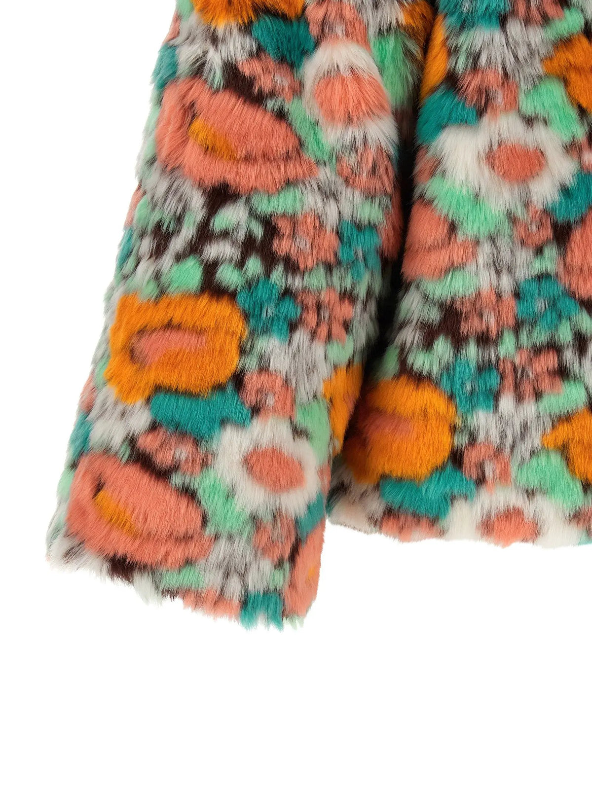 FARM RIO FARM RIO Multicolor Marabou Full-Length Jacket