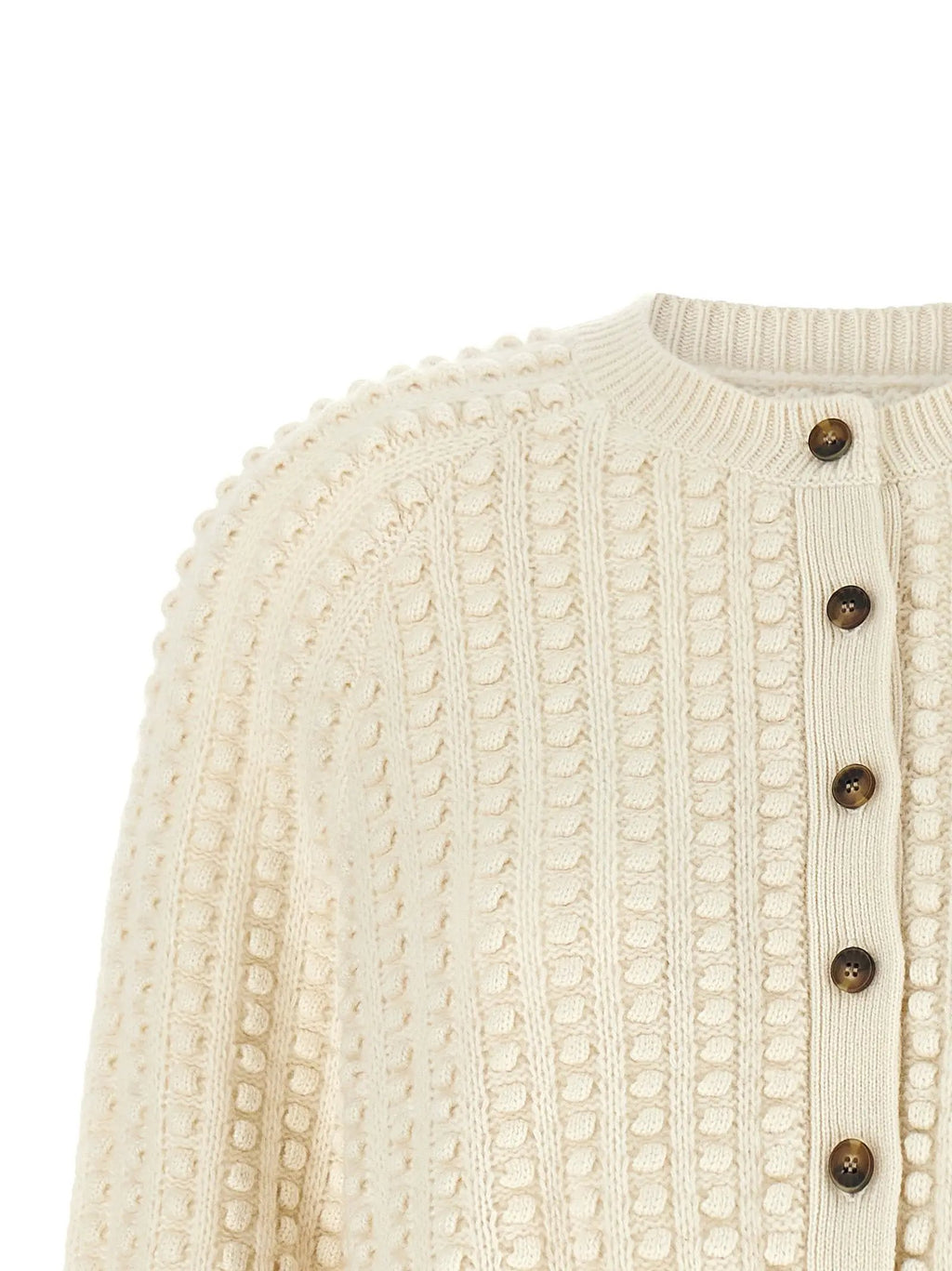 Loulou De Saison Loulou De Saison White Cashmere Cardigan