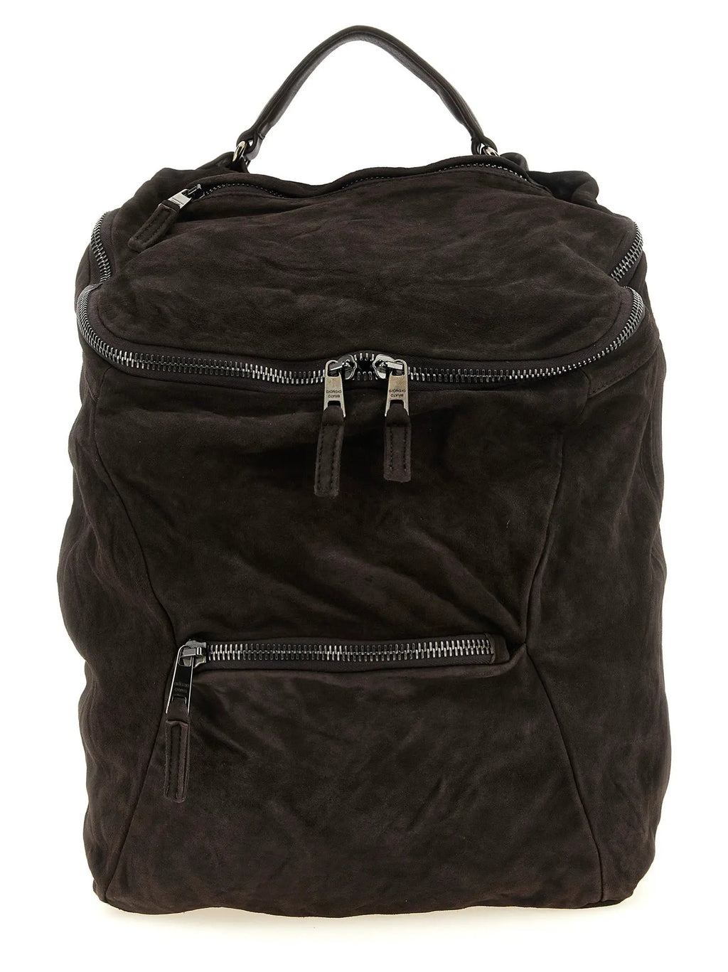 GIORGIO BRATO Brown Lamb Leather Backpack