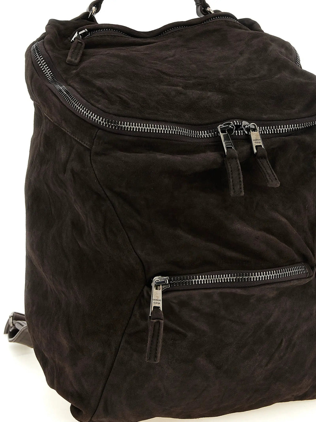 GIORGIO BRATO Brown Lamb Leather Backpack