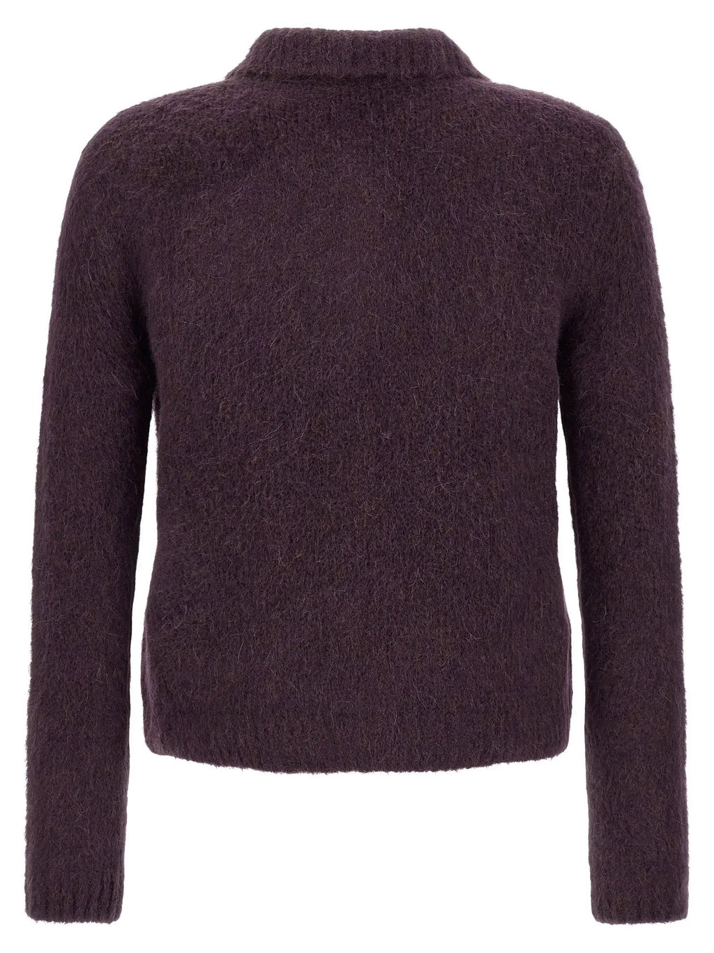 Dries Van Noten Purple Wool Cardigan