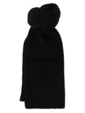 Dries Van Noten Black Wool Foulard