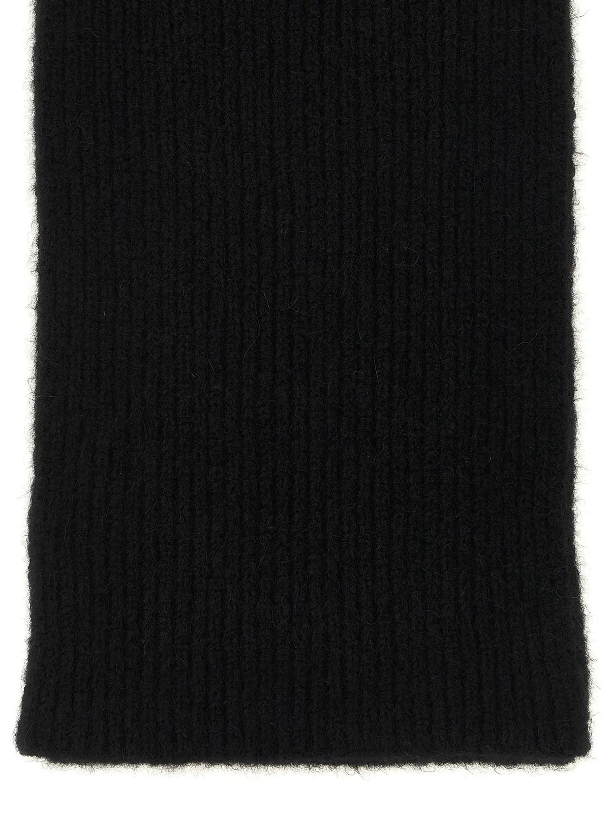Dries Van Noten Black Wool Foulard