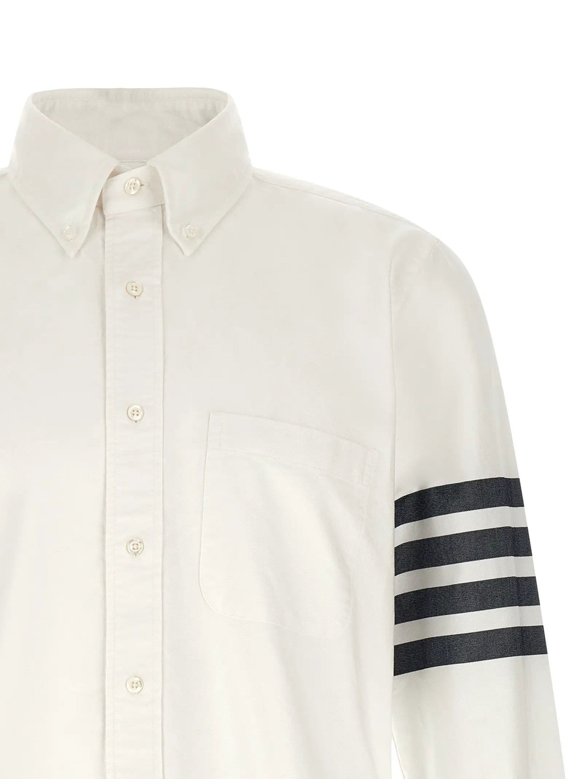 Thom Browne White Cotton Blouse