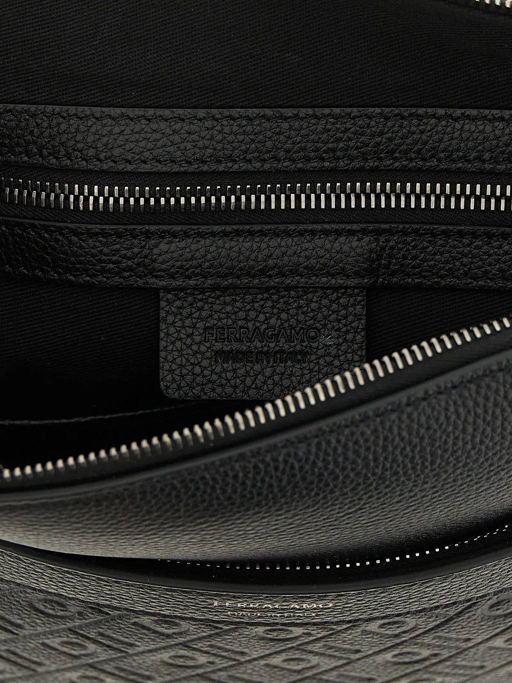 Ferragamo Black Calfskin Crossbody Bag