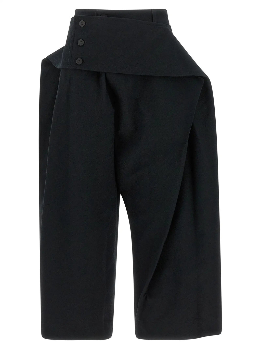Issey Miyake Black Polyester Casual Pants