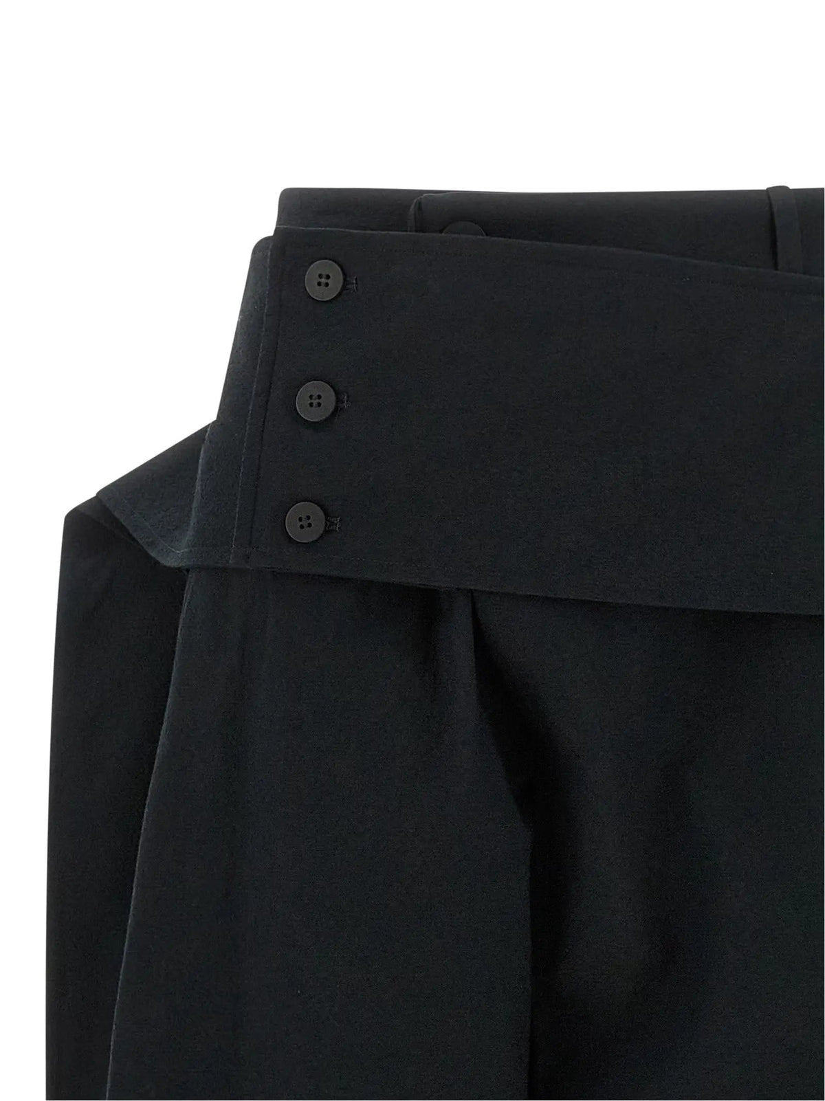 Issey Miyake Black Polyester Casual Pants